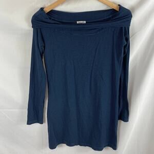 Splendid Blue Off Shoulder Striped Top Size Small